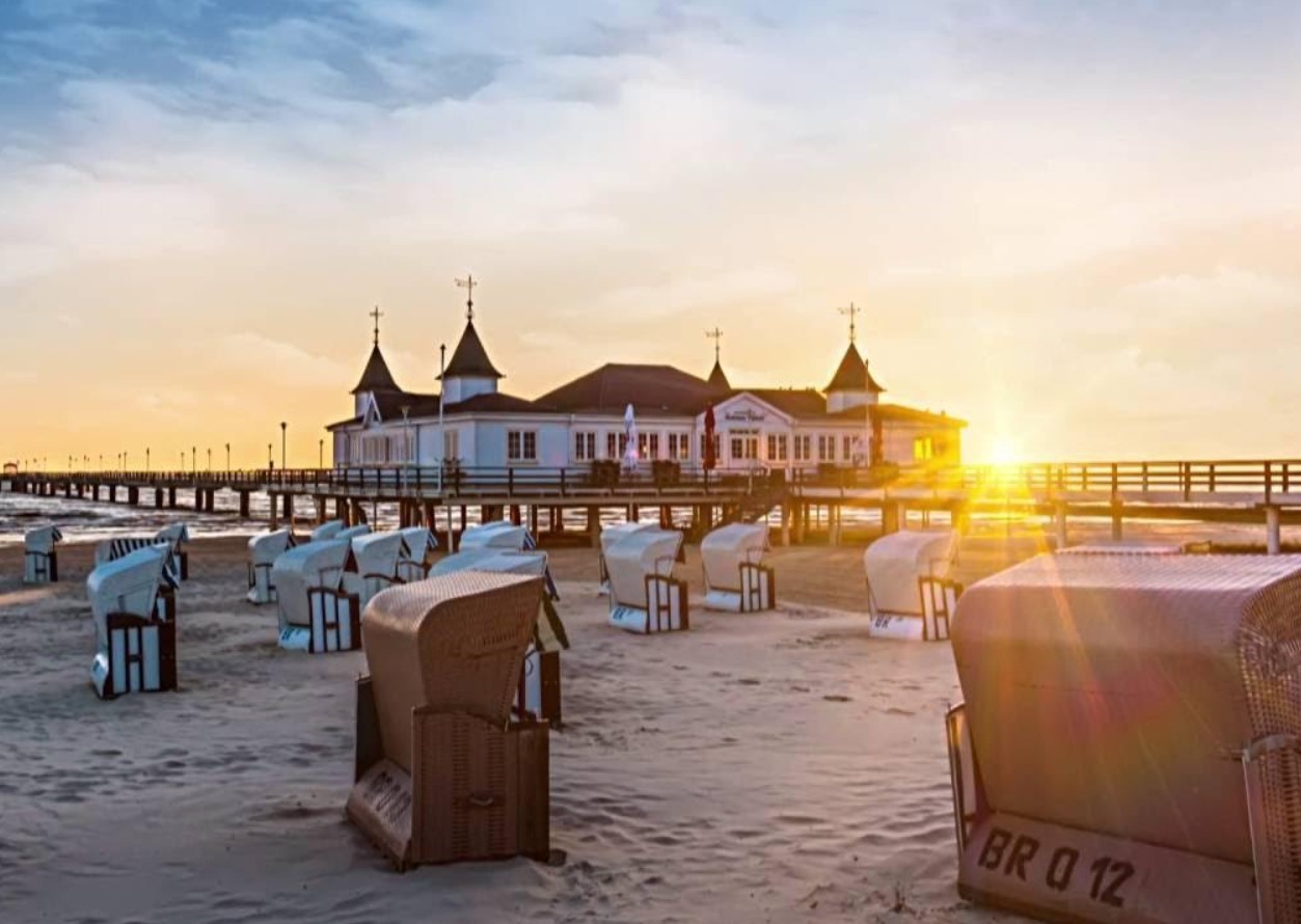 Heringsdorf, Bansin, Ahlbeck: Usedom's kejserlige badebyer