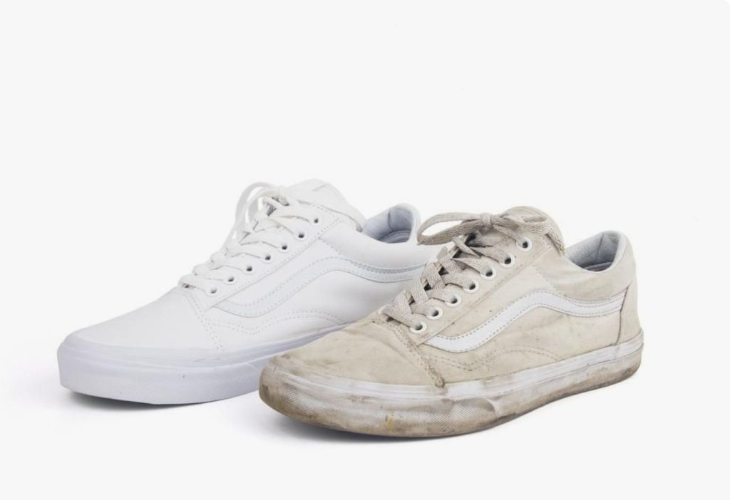 Hvordan kan man gøre gule sneakers hvide igen?